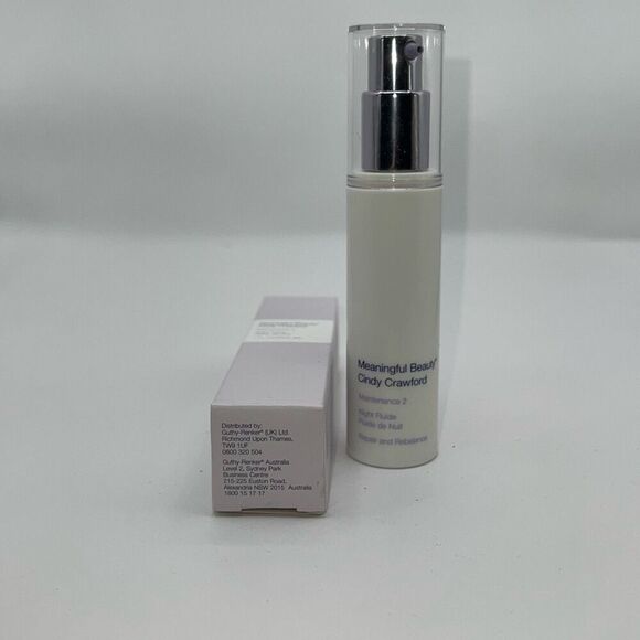 Meaningful Beauty Maintenance 2 Night Fluide by Cindy Crawford 1 oz New Unused - Picture 5 of 6